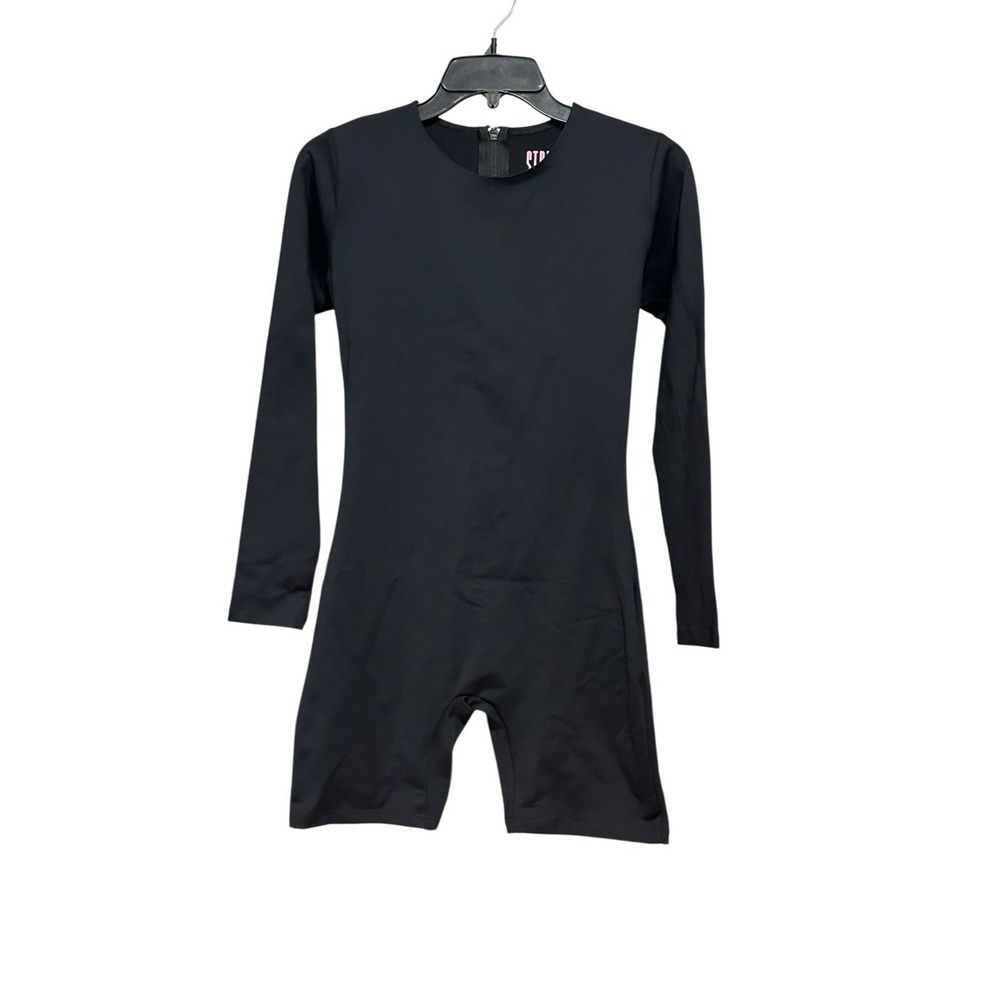 STRIPT Bodysuit Long Sleeve Black Zip Compression XL NEW Surgical #E9-4